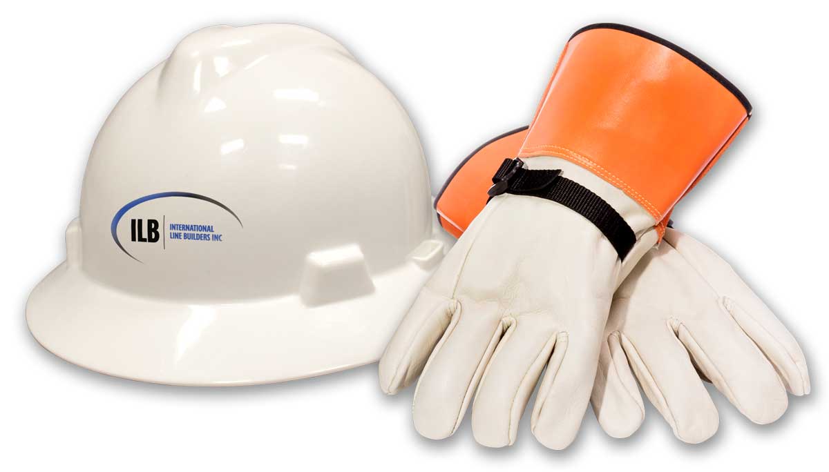 hard hat and gloves
